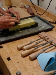 Honing my chisels
