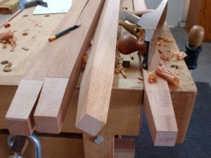 Leg Taper Before & After Planing