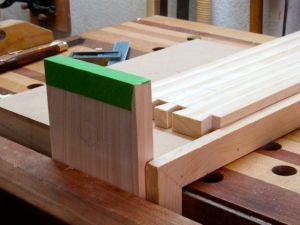 Pin board taped, ready to scribe