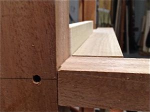 Offset drawer web frame