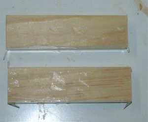 Soft Pine caul with pin impressions