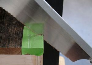 Notching bottom boards to fit around legs