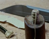 Cotton string on Dowels