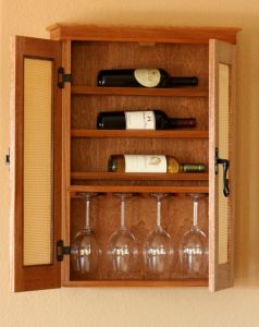 Wall Hung Wine Cabinet