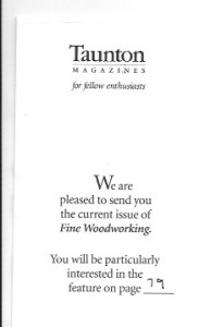 Fine Woodworking Magazine